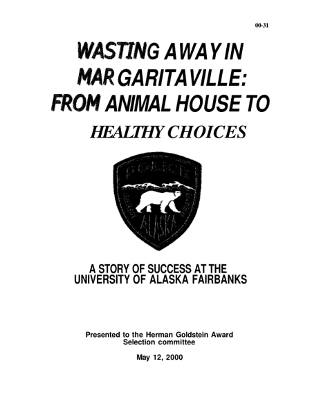 Wasting Away In Margaritaville: From Animal House to Healthy Choices