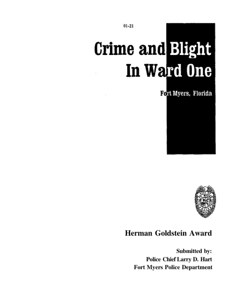 Crime and Blight in Ward One