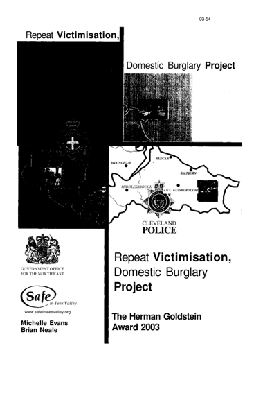 Repeat Victimisation, Domestic Burglary Project