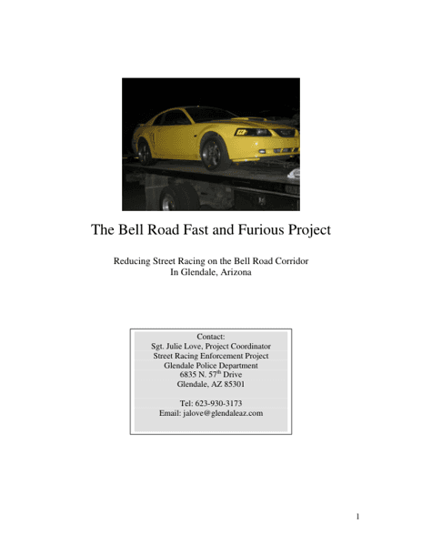The Bell Road Fast and Furious Project