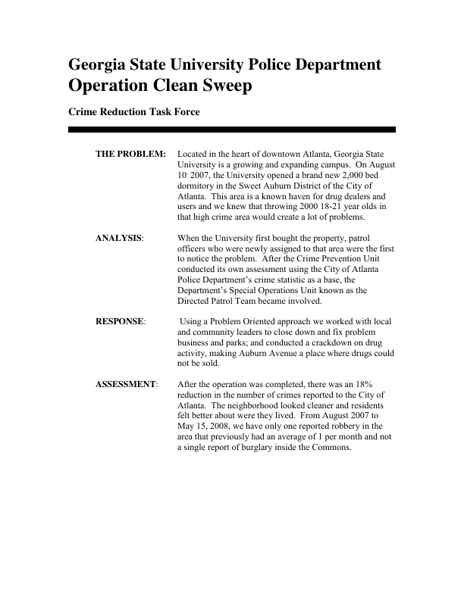 Operation Clean Sweep