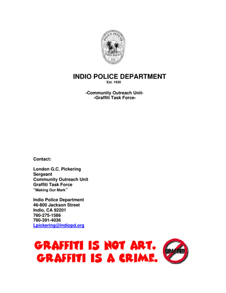 Community Outreach Unit/Graffiti Task Force