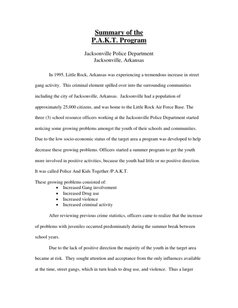 PAKT Program