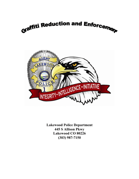 Graffiti Reduction and Enforcement