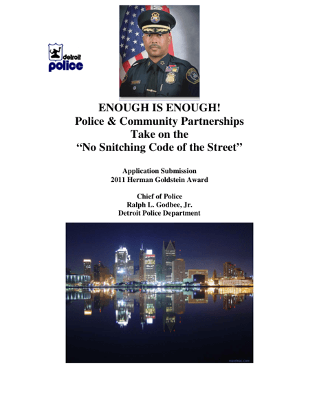 Enough is Enough! Police and Community Partnerships