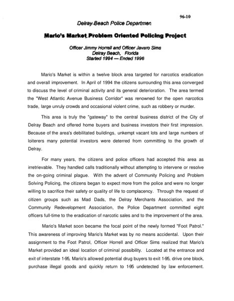 Marios Market Project