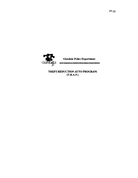 Theft Reduction Auto Program