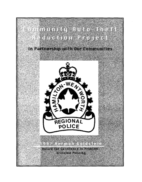 Community Auto Theft Reduction Project