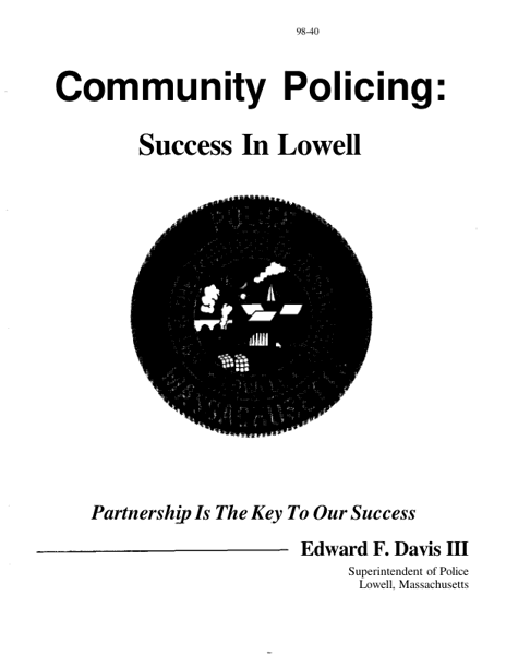 Community Policing: Success in Lowell
