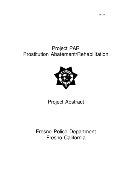 Project PAR: Prostitution Abatement and Rehabilitation First Offender Program